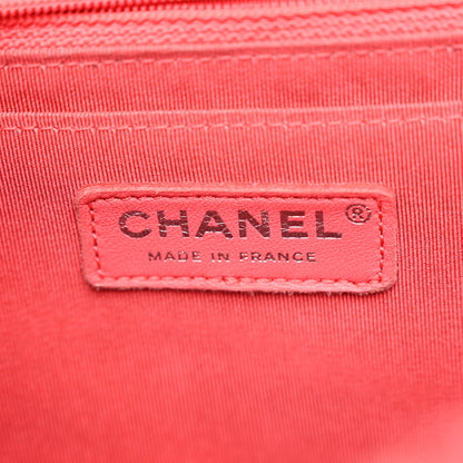 Chanel Tweed Patchwork Jumbo Single Flap Pink 6 of 11