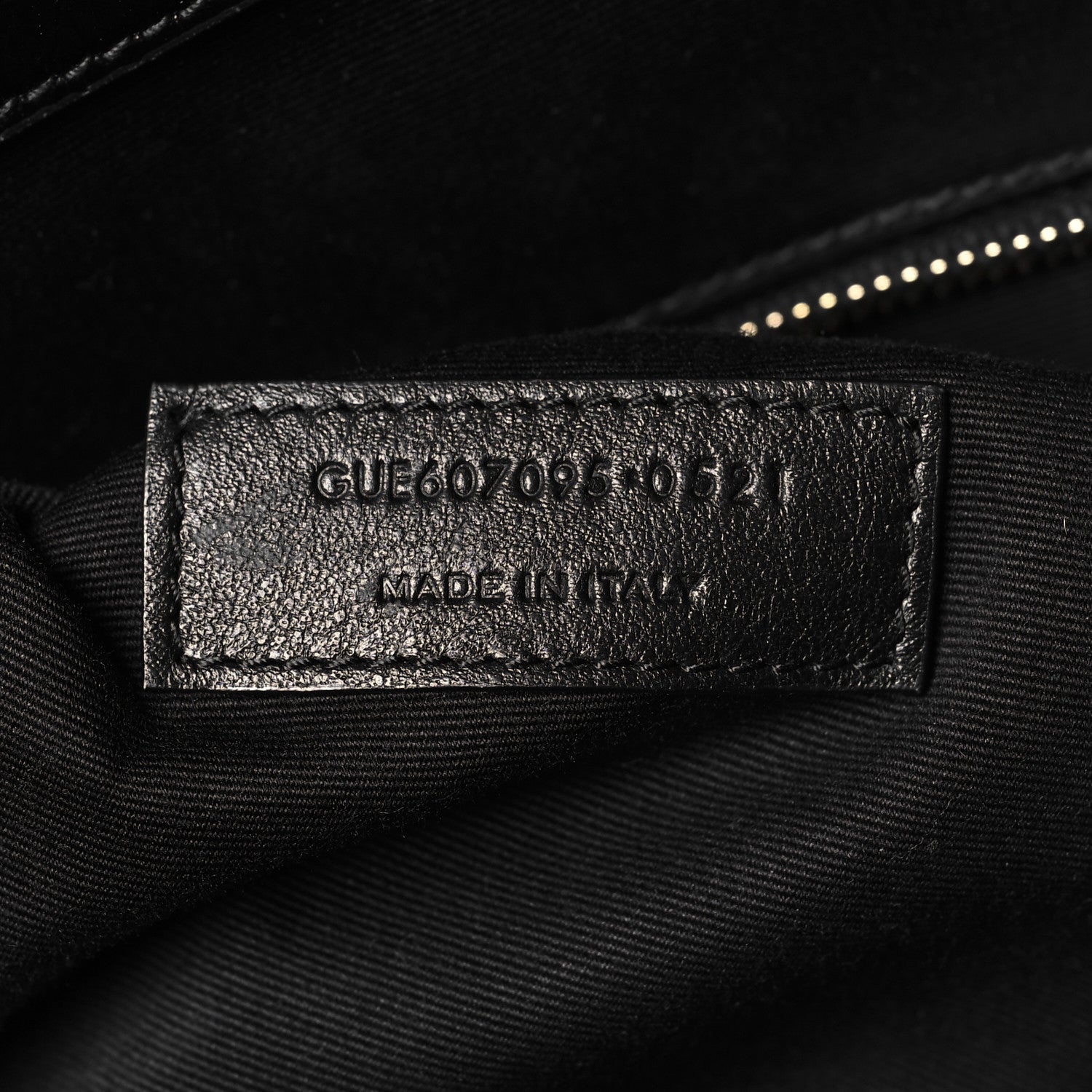 Saint Laurent Crinkled Calfskin Quilted East West Shopping Tote Black 7 of 10