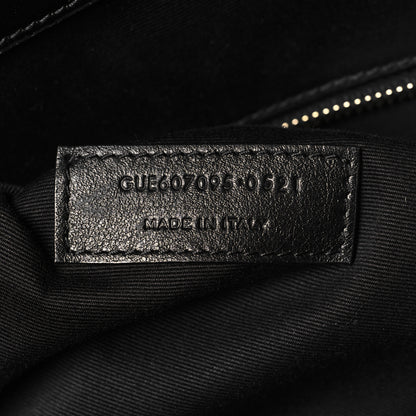 Saint Laurent Crinkled Calfskin Quilted East West Shopping Tote Black 7 of 10