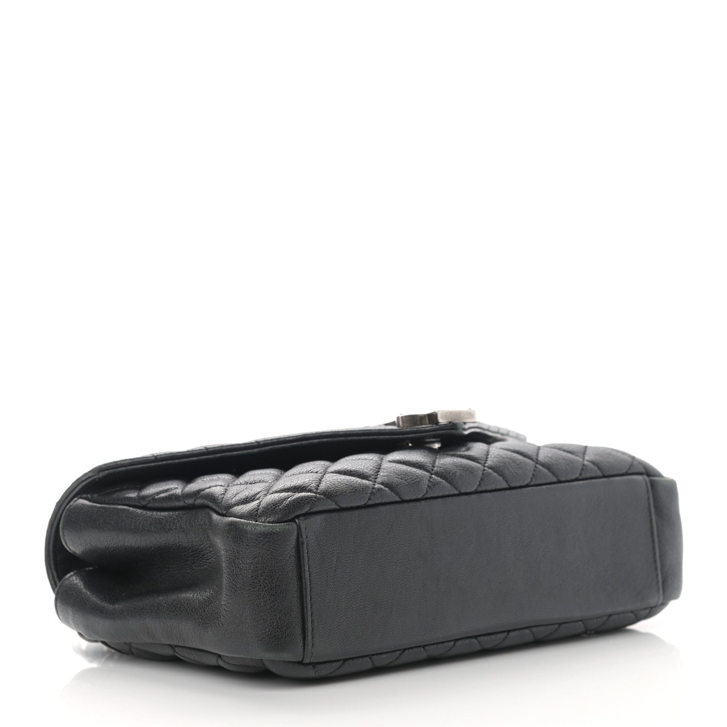 Saint Laurent Sheepskin Tri-Quilt Monogram Medium College Bag Black 4 of 17