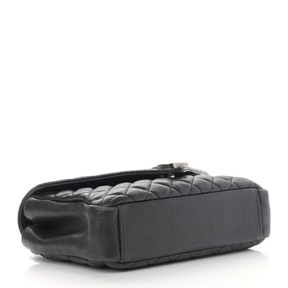 Saint Laurent Sheepskin Tri-Quilt Monogram Medium College Bag Black 4 of 17