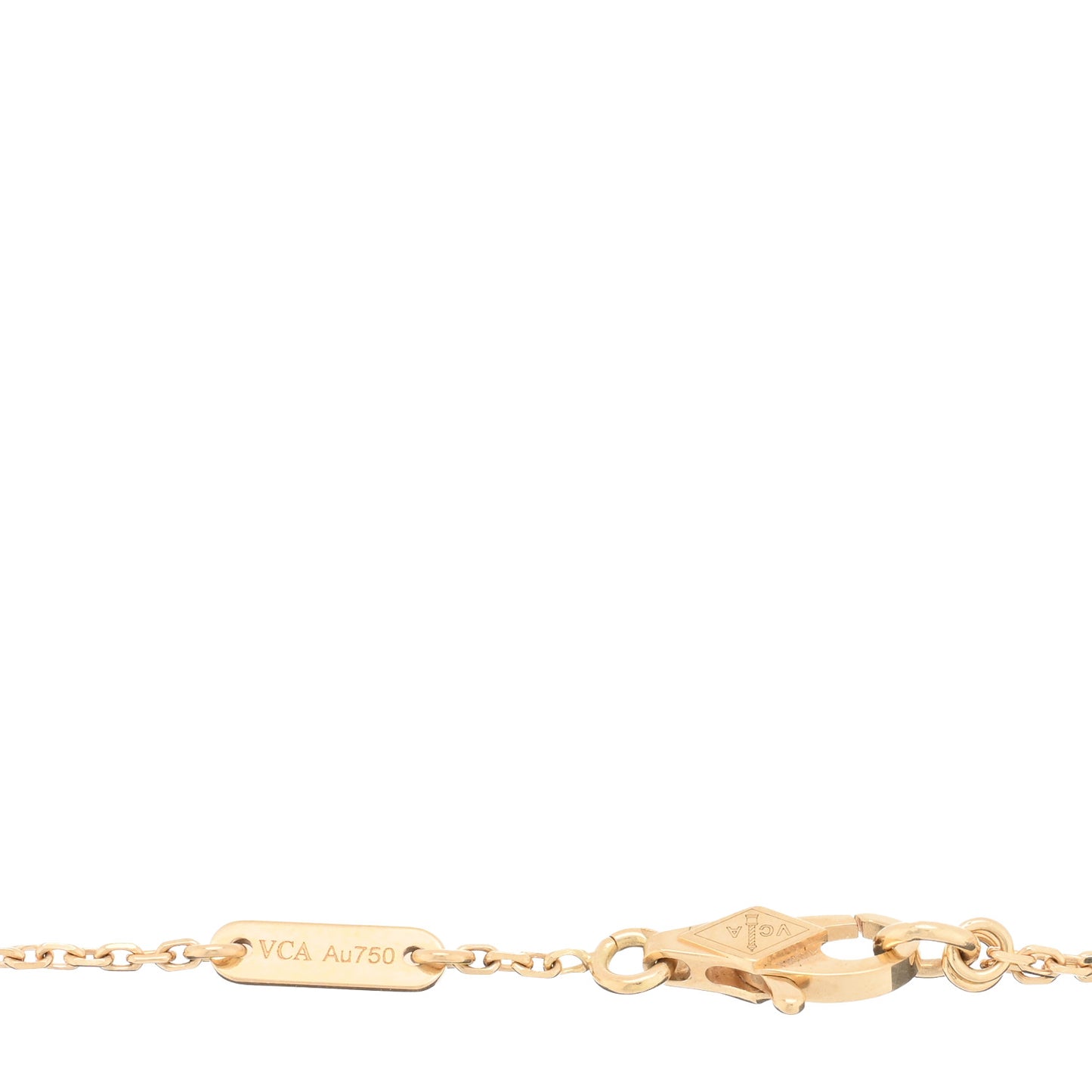 18K Yellow Gold Mother of Pearl Sweet Alhambra Bracelet