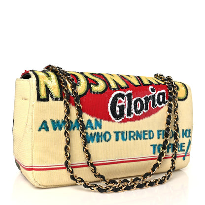 Chanel Sequin Tonight Or Never Small Souplissimo Maxi Flap Red White Beige Yellow Black 2 of 10
