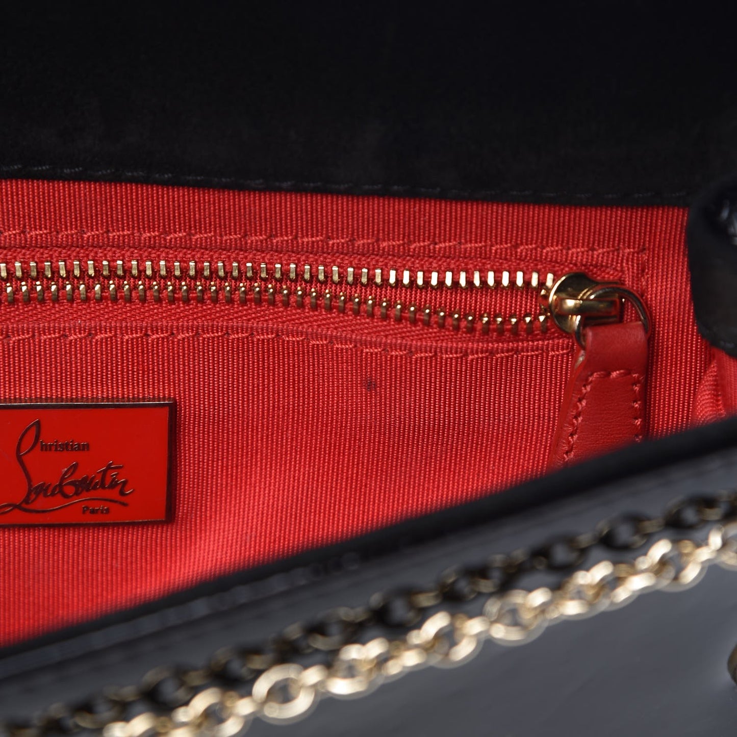 Patent Trash Riviera Clutch Black
