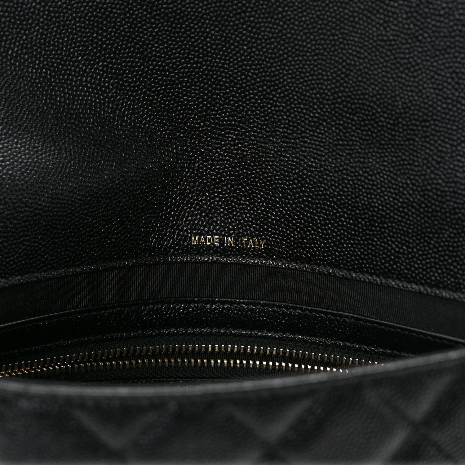 Chanel Caviar Quilted Medium Golden Class Pouch Black 7 of 9