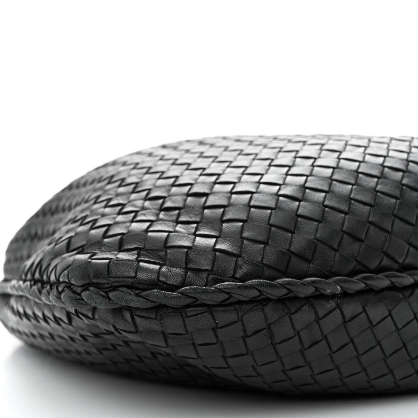 Nappa Intrecciato Large Veneta Hobo Black