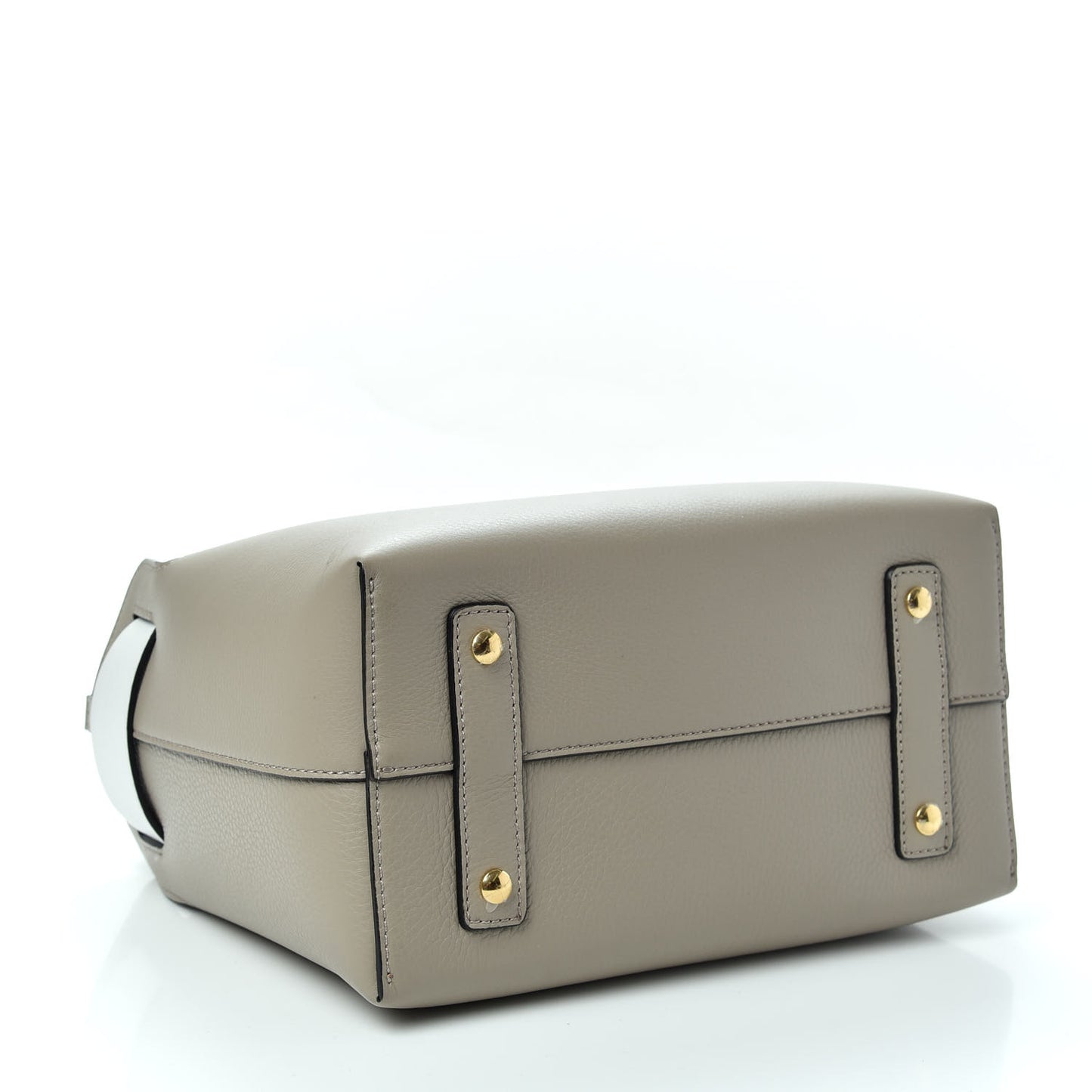 Soft Grain Calfskin Small Belt Bag Mineral Grey