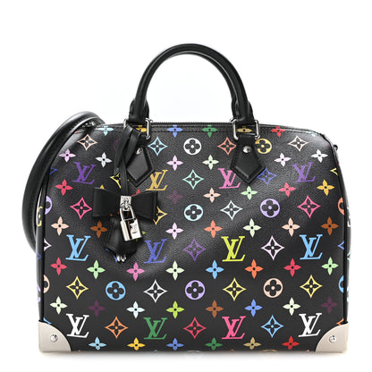 Louis Vuitton LV X TM Monogram Multicolor Speedy Soft 30 Black 1 of 10