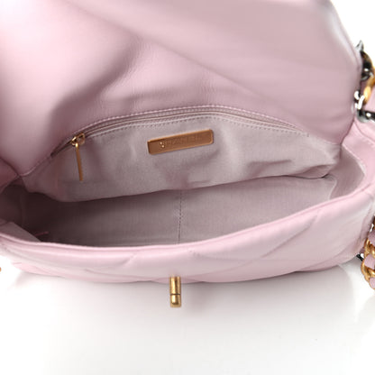Chanel Lambskin Quilted Medium Chanel 19 Flap Light Pink 5 of 10