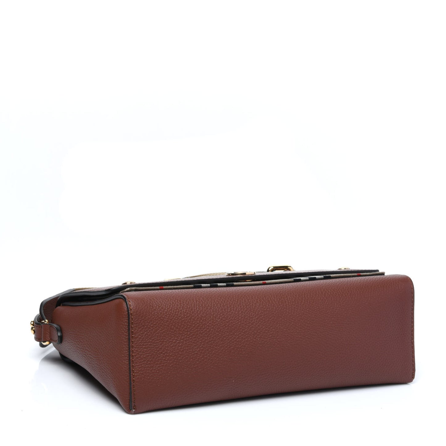 Calfskin Vintage Check Note Crossbody Bag Tan