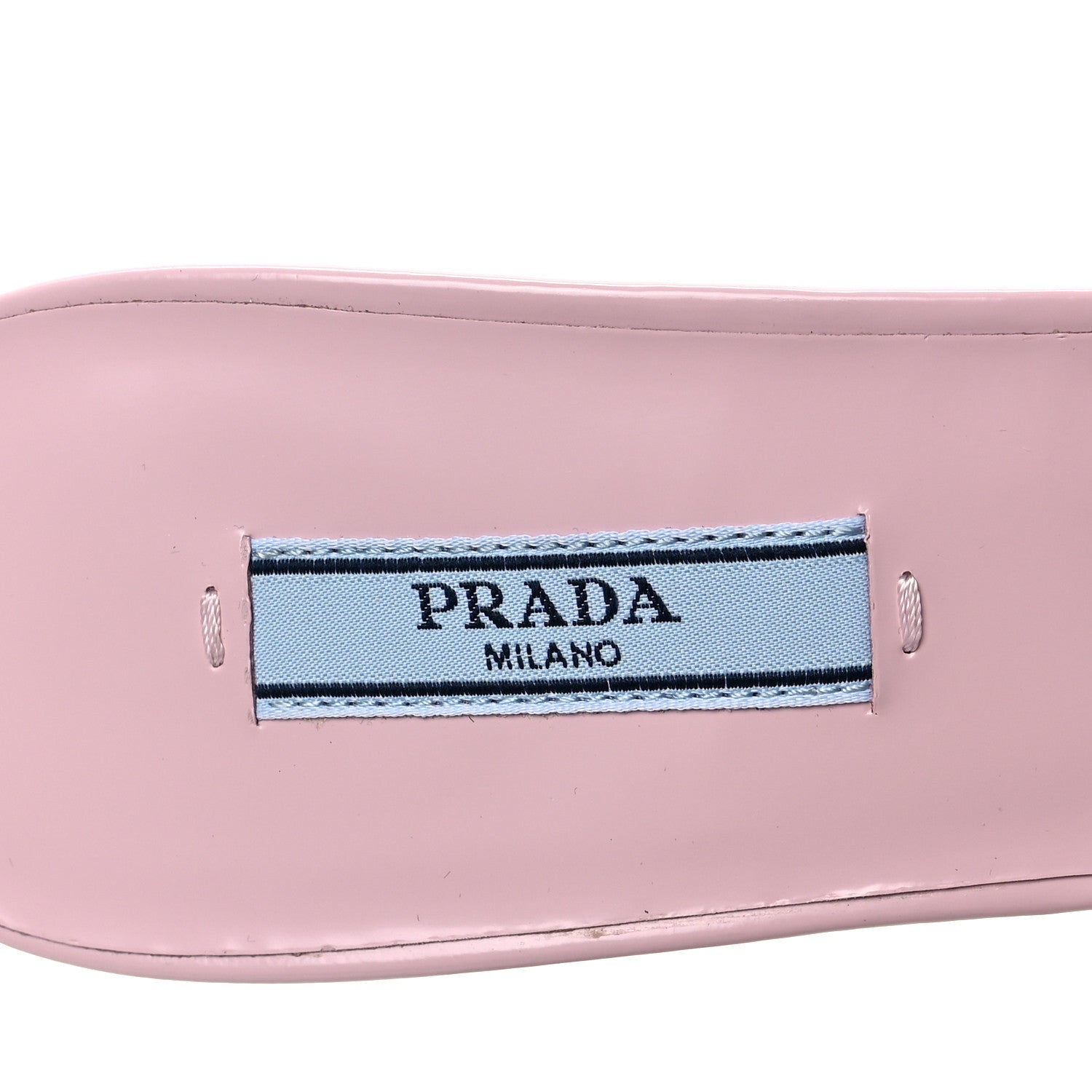 Prada Spazzolato Logo 75mm Slide Sandals 38 Alabastro 7 of 8