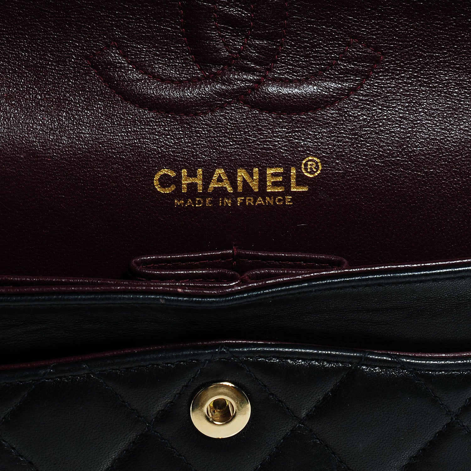 Chanel Lambskin Small Double Flap Navy 6 of 8
