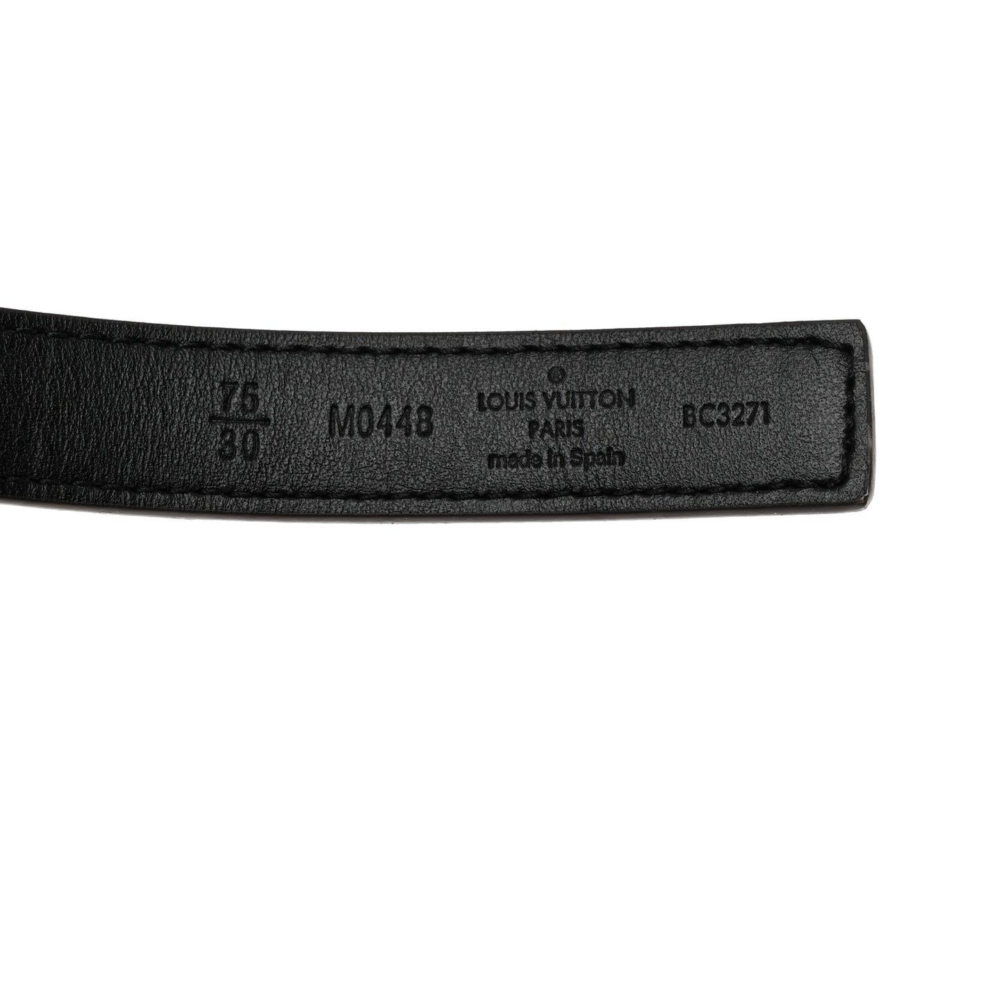 Mini Damier Ebene 25mm LV Initiales Belt 75 30