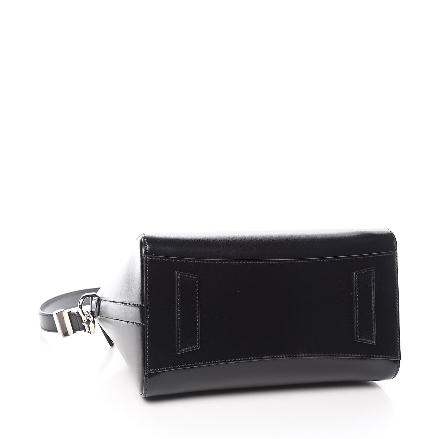Shiny Lord Calfskin Small Antigona Black