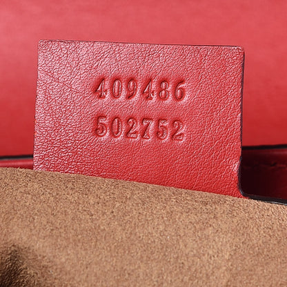 Gucci GG Supreme Monogram Calfskin Medium Padlock Shoulder Bag Beige Hibiscus Red New Rosette 8 of 8