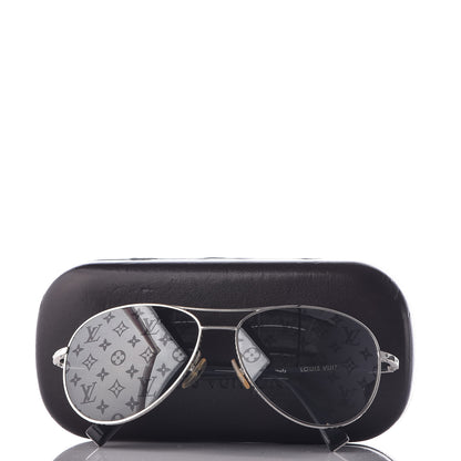 Louis Vuitton Monogram Conspiration Pilote Sunglasses Z0165U Argent 7 of 7