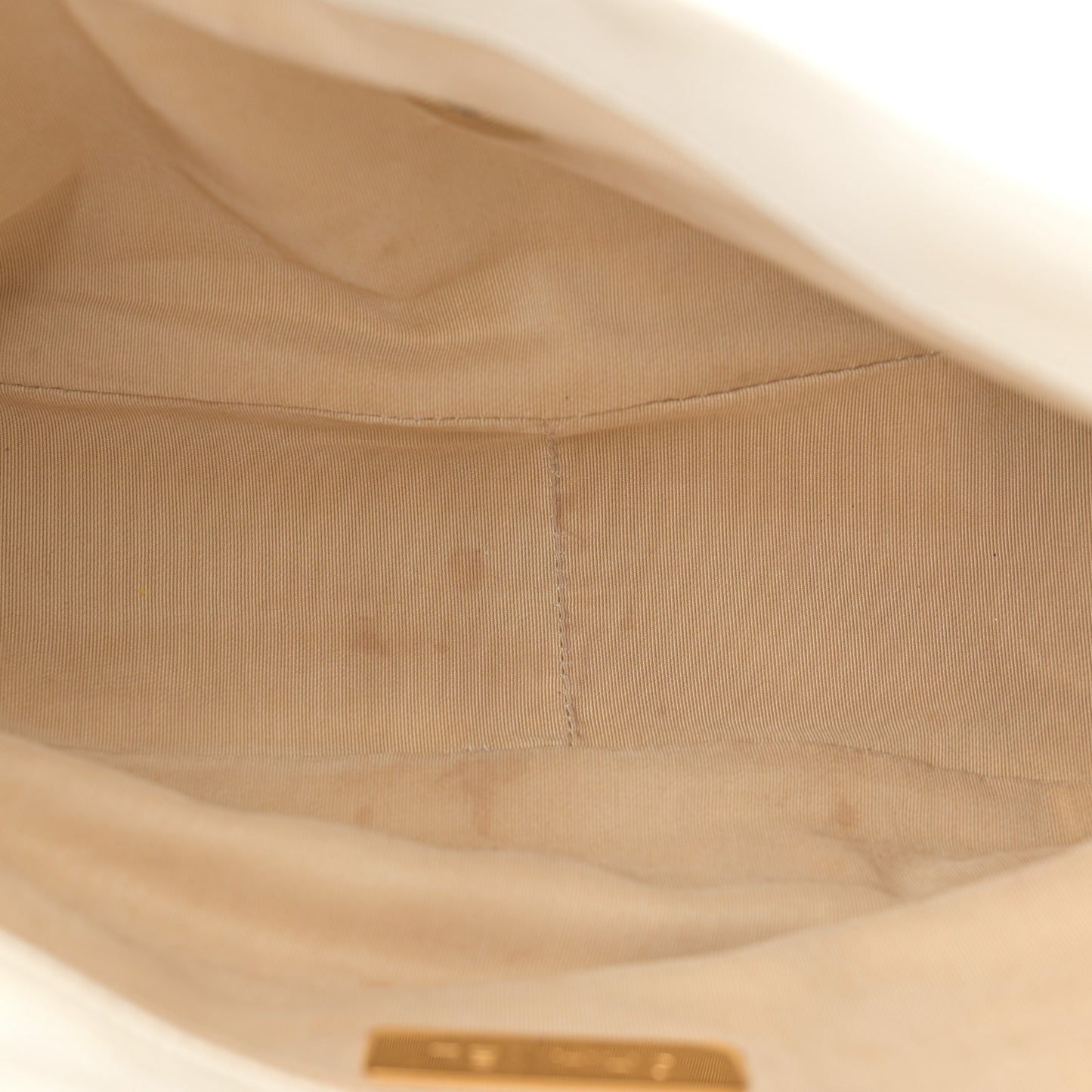 Shiny Crumpled Calfskin Quilted Medium Chanel 19 Flap White