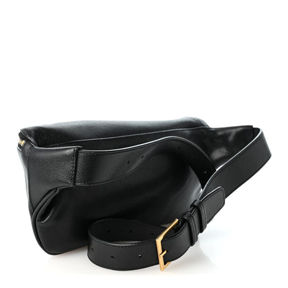 Saint Laurent Grain De Poudre Monogram Belt Bag Black 2 of 8