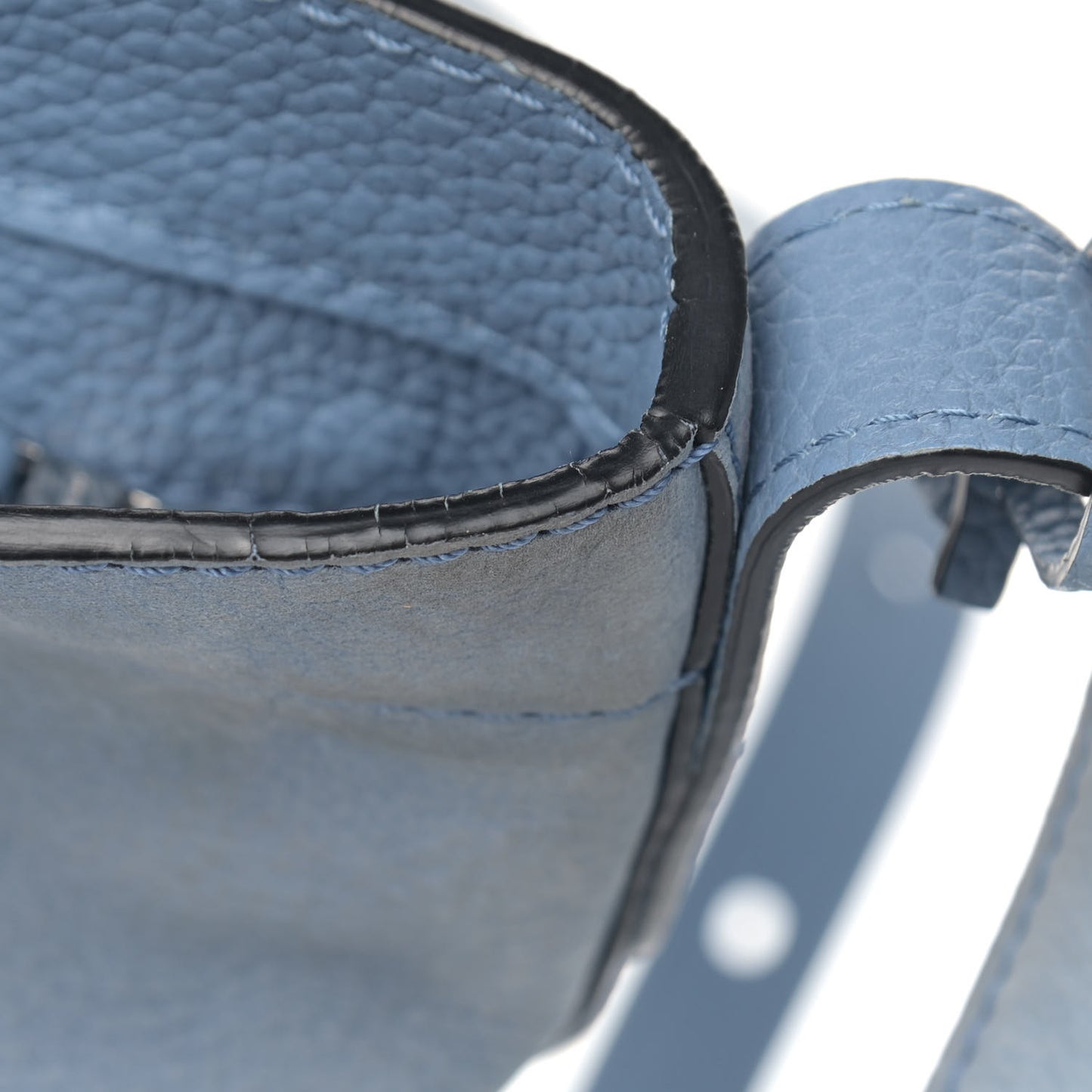 Nubuck Santiag Pin Daily Shoulder Bag Denim II
