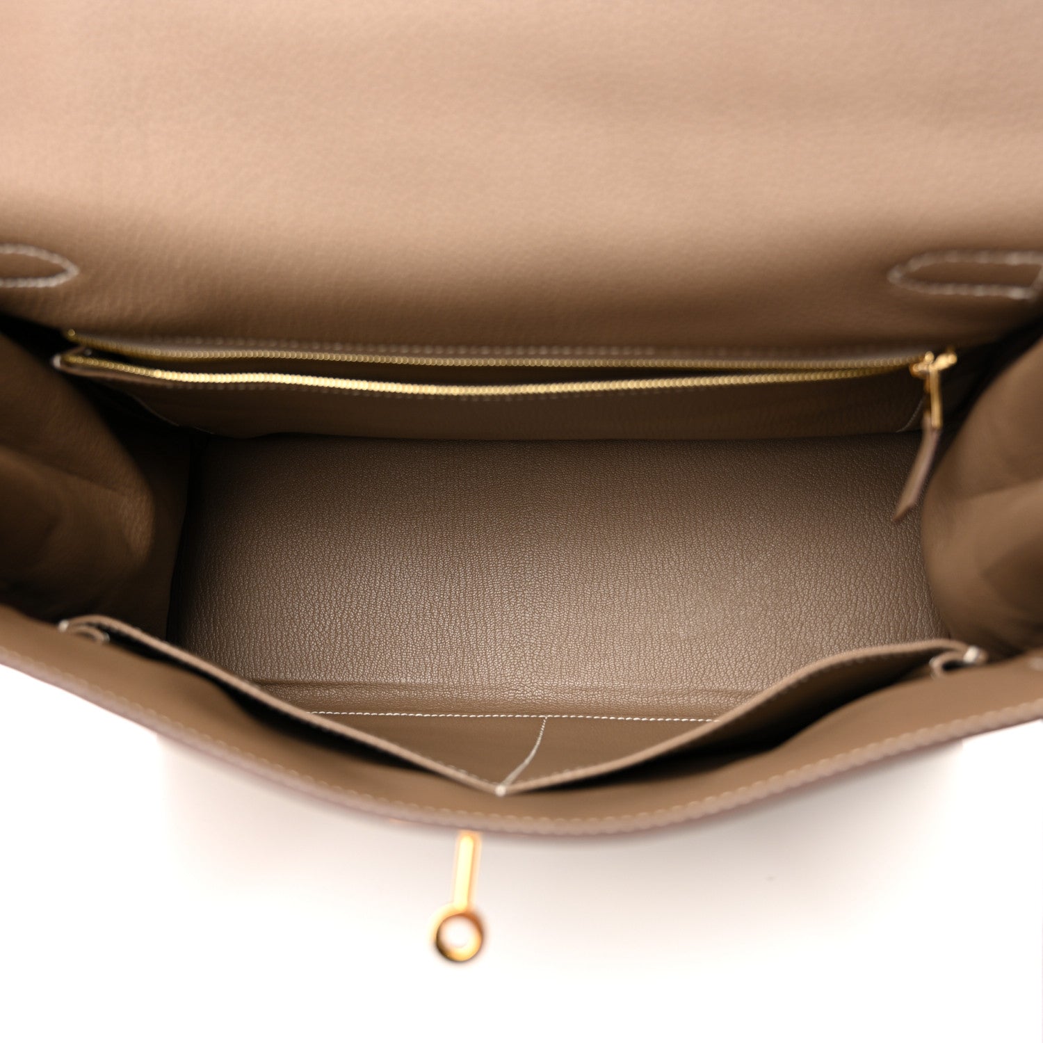 Hermes Togo Kelly Retourne 32 Etoupe 5 of 15