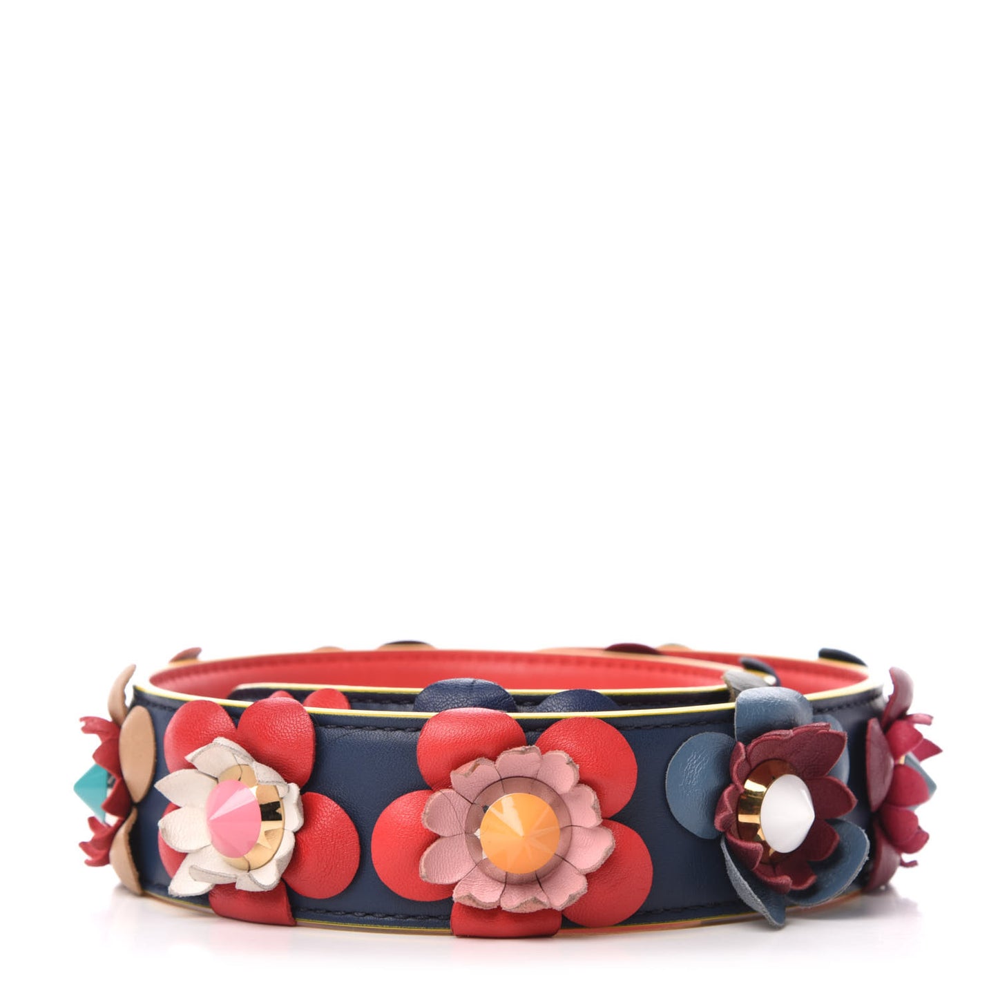 Vitello Dolce Flowerland Studded Strap You Blue Corallo Multicolor