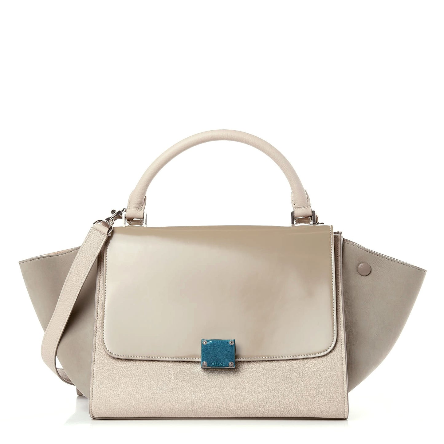 Spazzolato Calfskin Nubuck Small Trapeze Quartz