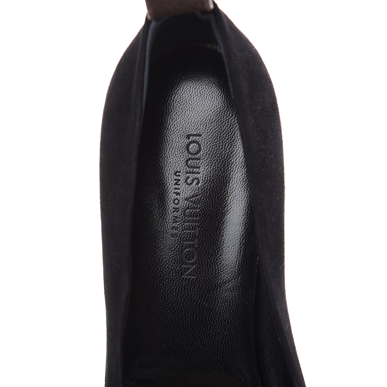 Louis Vuitton Suede Uniformes Pump 39 Black 9 of 9