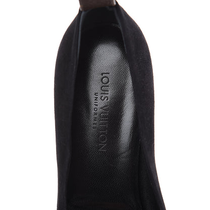 Louis Vuitton Suede Uniformes Pump 39 Black 9 of 9