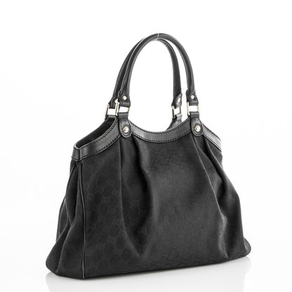 Gucci Monogram Medium Sukey Tote Black 3 of 7