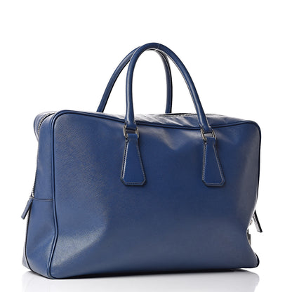 Prada Saffiano Righe Briefacase Bleuette 3 of 15