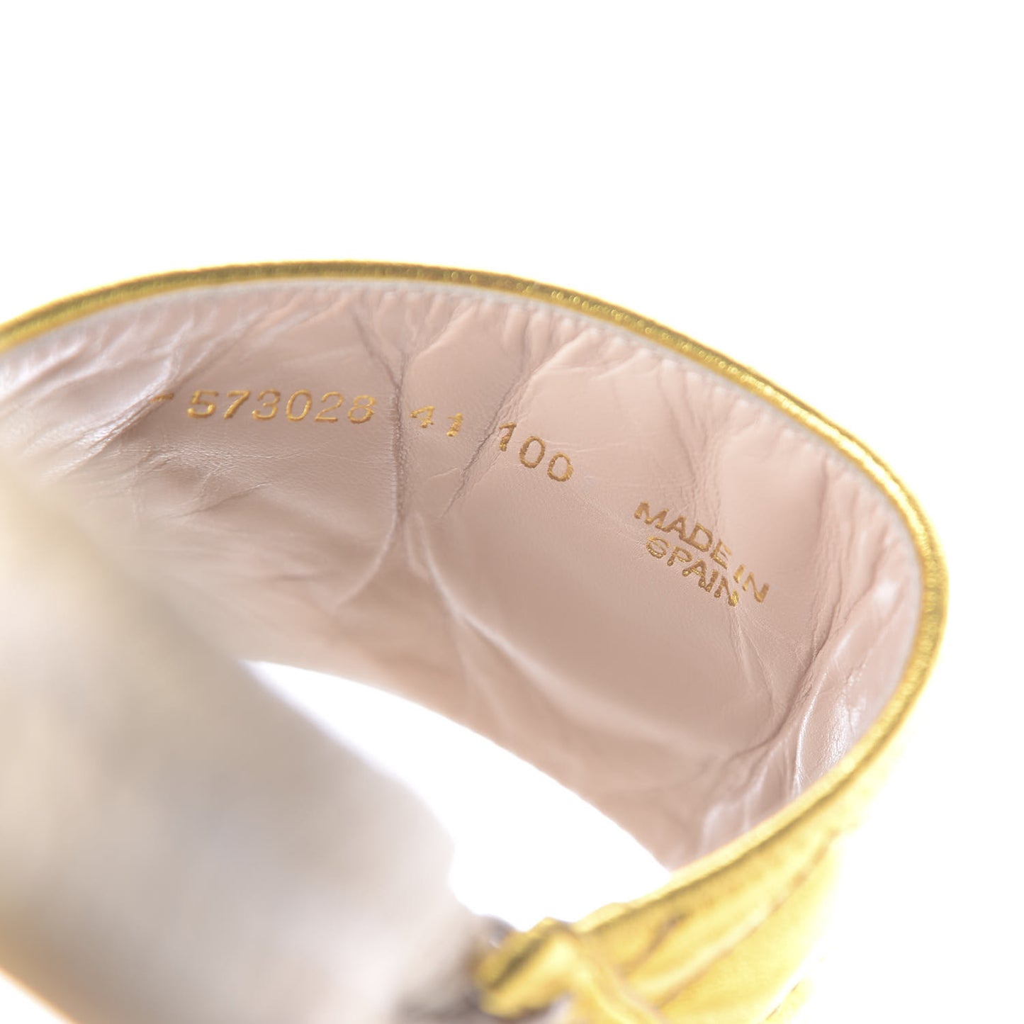 Metallic Nappa Matelasse GG Marmont Espadrille Slide Sandals 41 Oro
