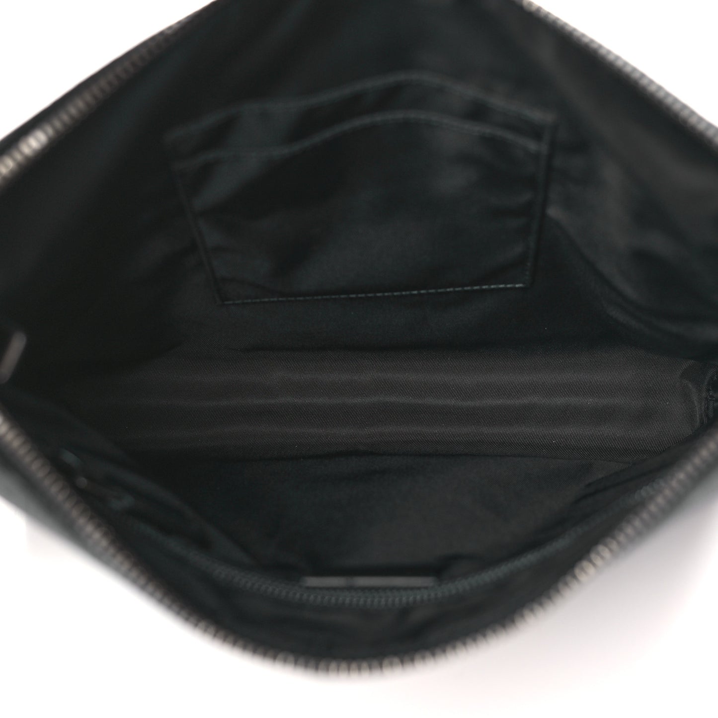 GG Supreme Monogram Flat Messenger Bag Black Grey