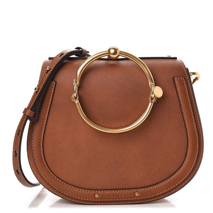 Chloe Calfskin Suede Medium Nile Bracelet Bag Caramel 1 of 7