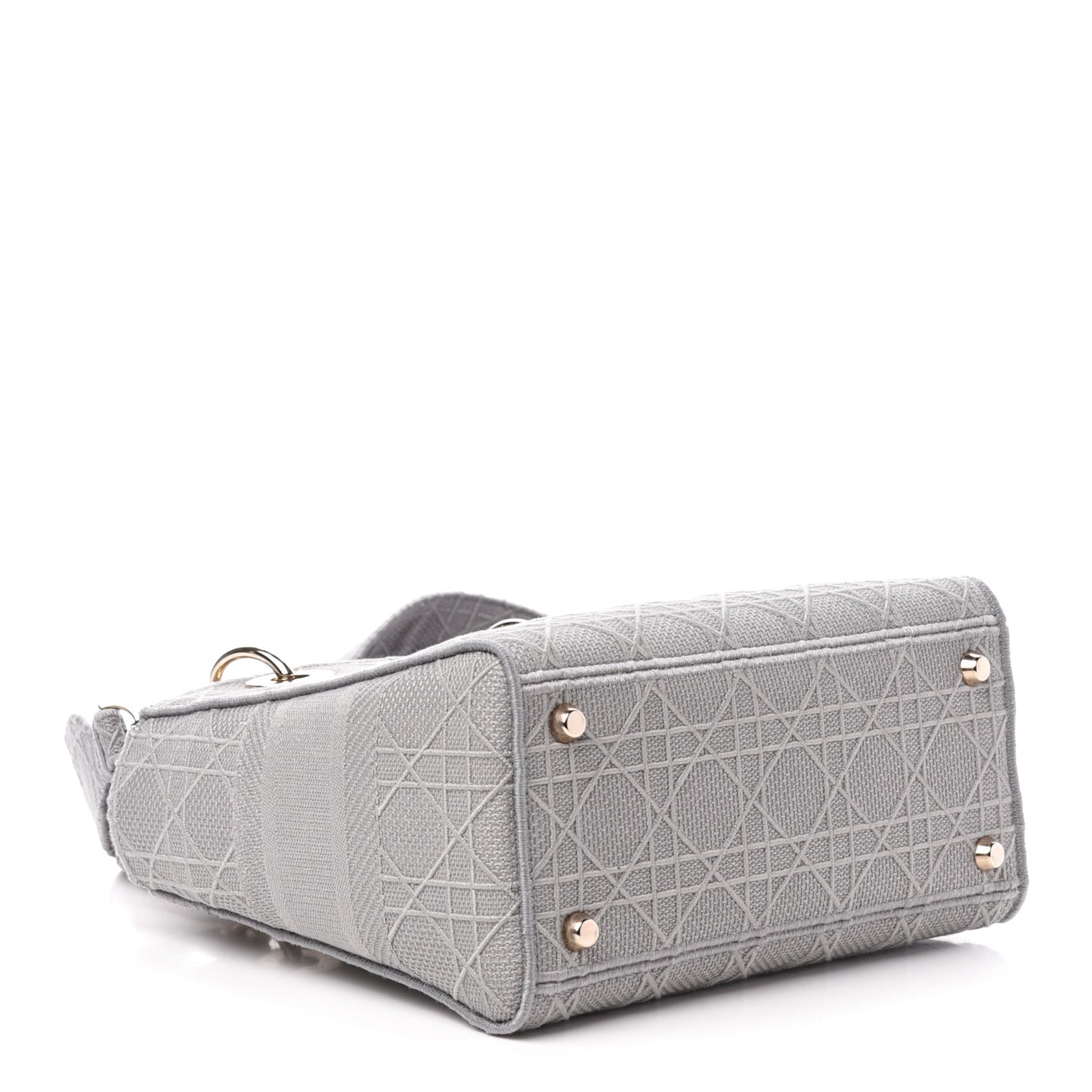 Canvas Embroidered Cannage Medium Lady D-Lite Gray