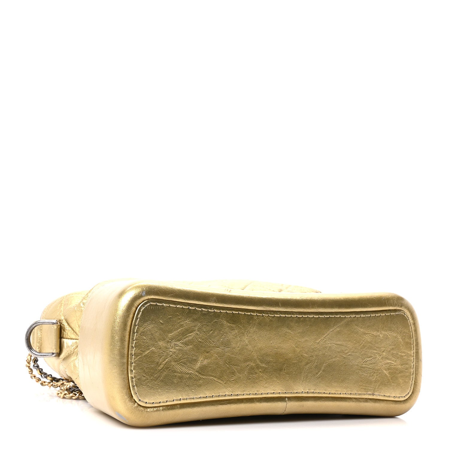 Chanel Metallic Aged Calfskin Quilted Medium Gabrielle Gold 4 of 10