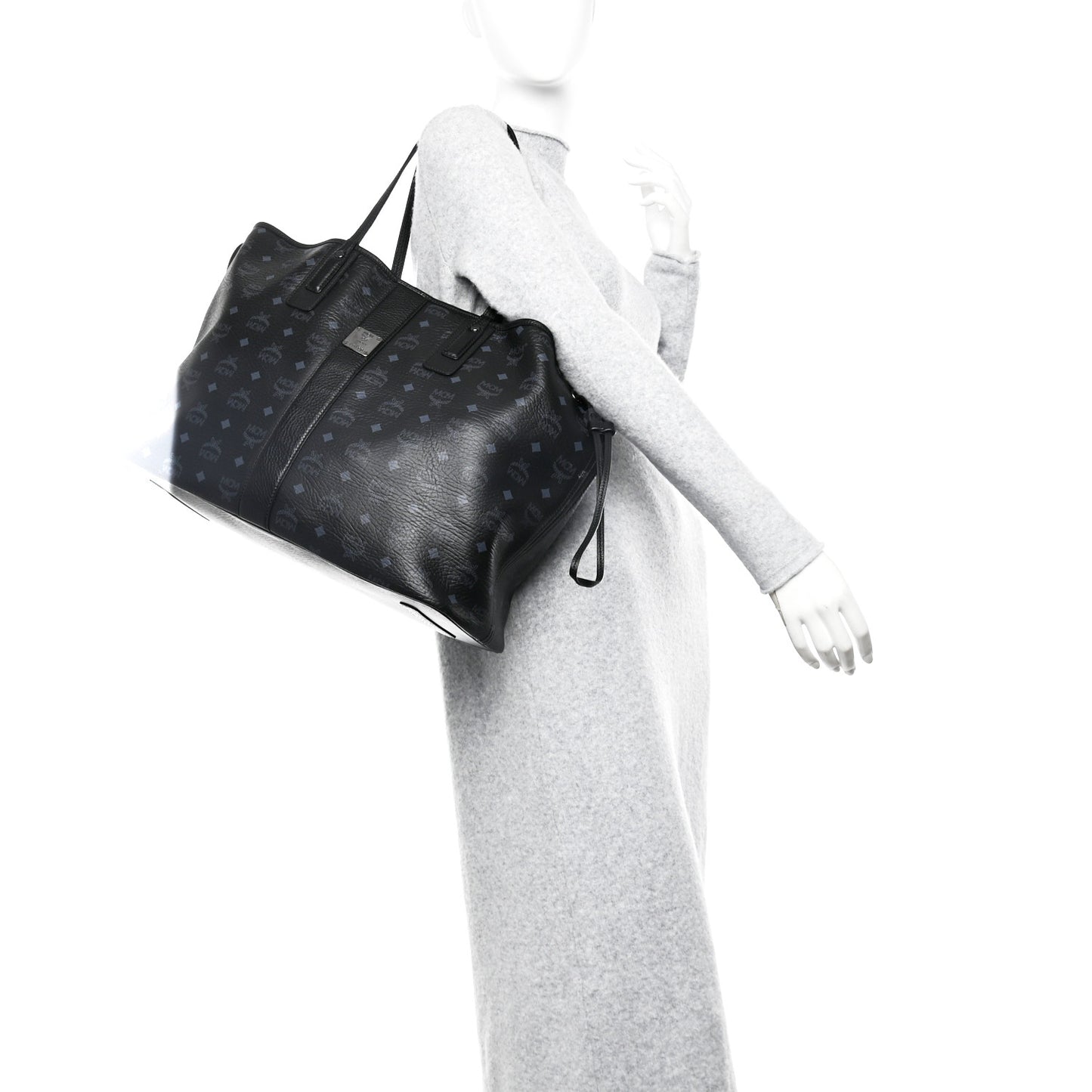 Visetos Large Liz Reversible Shopper Tote Black