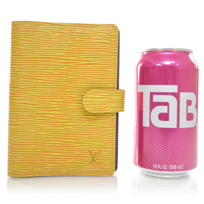 Louis Vuitton Epi Small Ring Agenda w Notepad Yellow 2 of 8