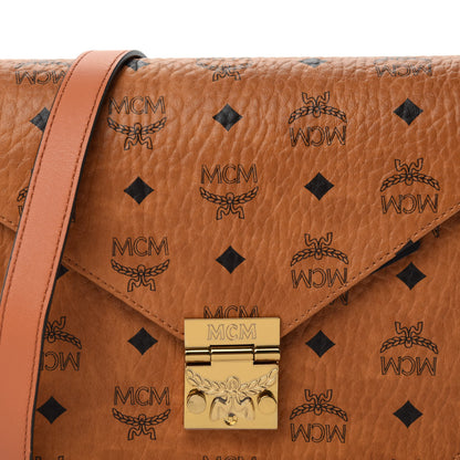 MCM Visetos Patricia Crossbody Bag Cognac 11 of 11