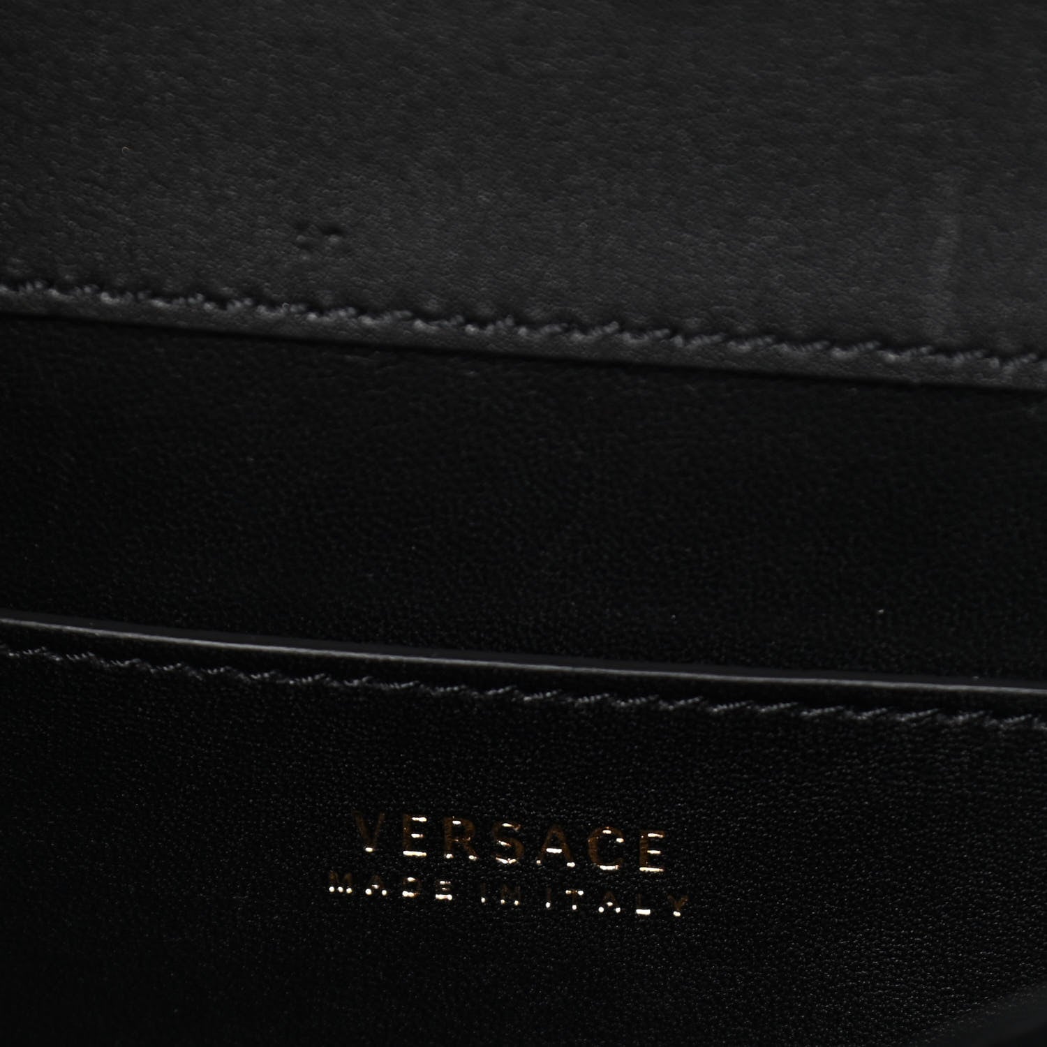 Versace Vitello Barocco Virtus Small Top Handle Shoulder Bag Black 5 of 7