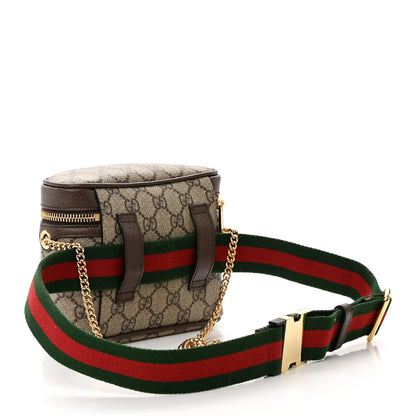 Gucci GG Supreme Monogram Web Ophidia Belt Bag 75 30 Dark Brown 3 of 12
