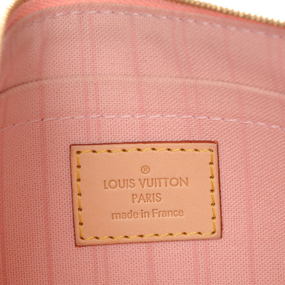 Louis Vuitton Damier Azur Neverfull MM GM Pochette Rose Ballerine 6 of 7