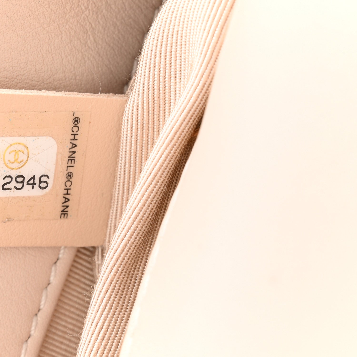 Chanel Calfskin Stitched Medium Covered CC Flap Bag Beige 6 of 10