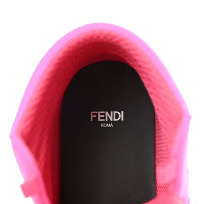 Fendi X NICKI MINAJ Lycra Macro FF Embossed Prints On High Top Sneakers 40 Pink 7 of 8