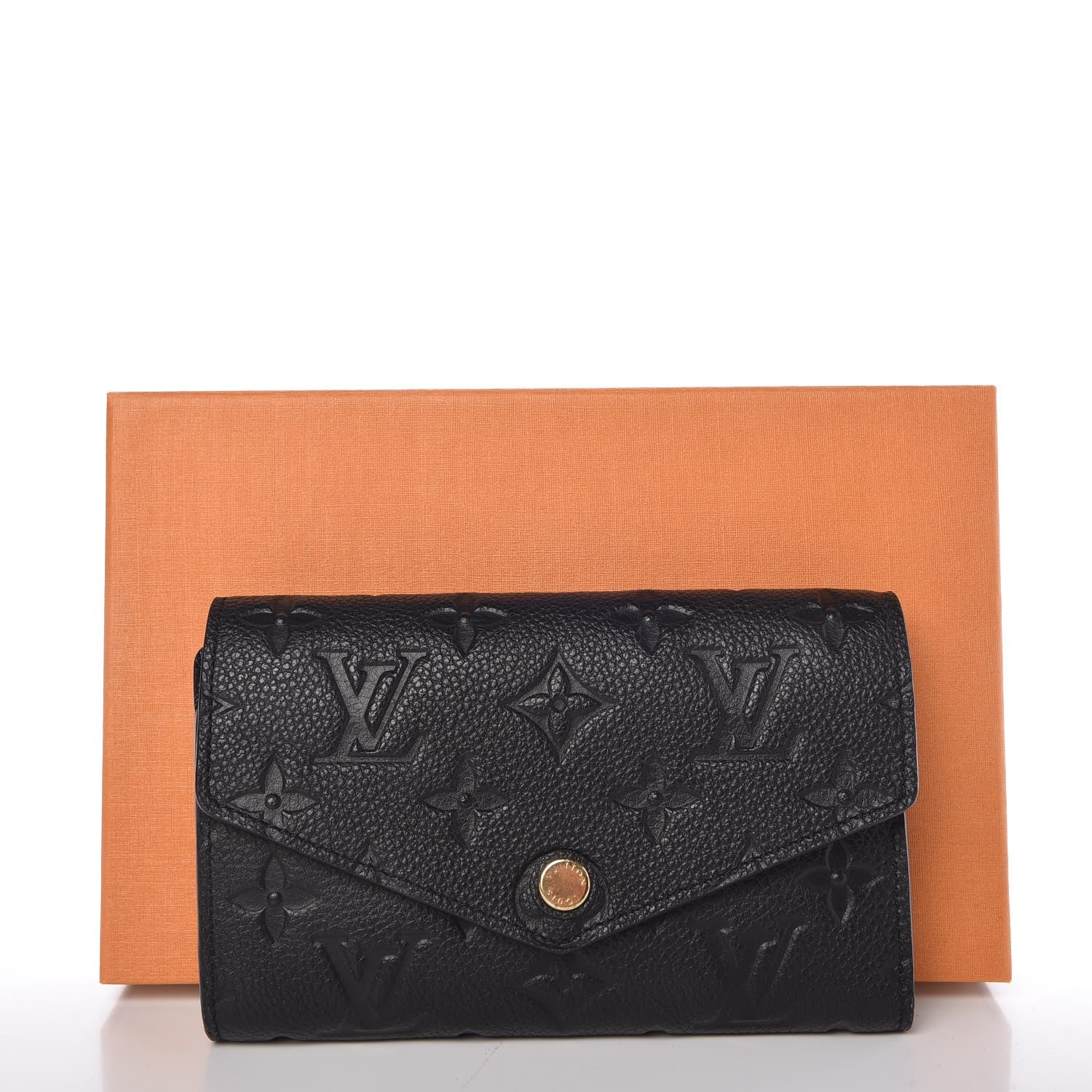 Louis Vuitton Empreinte Compact Curieuse Wallet Black 11 of 11