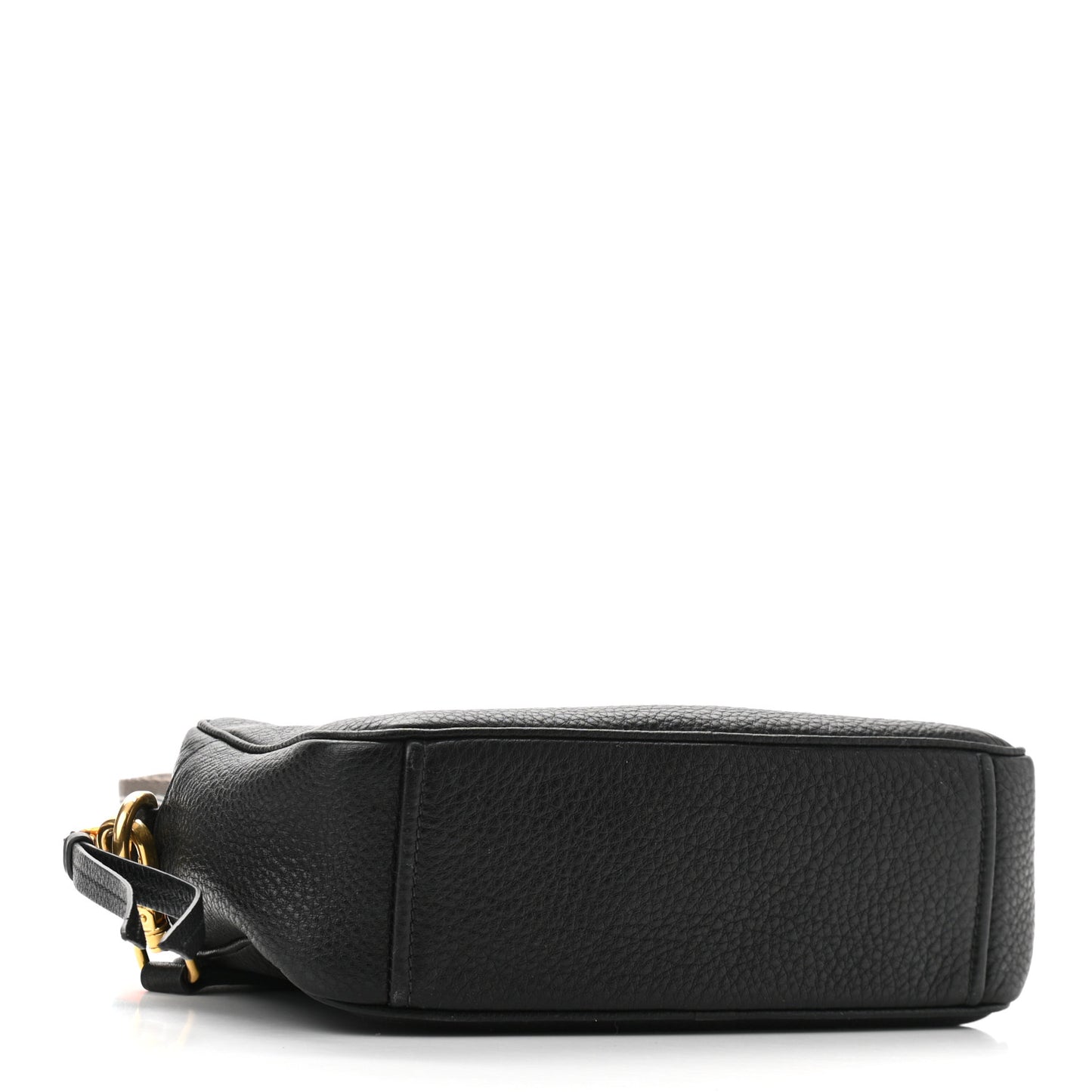 Vitello Daino Camera Crossbody Black