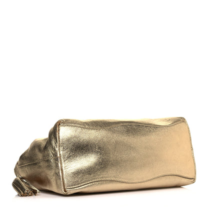 Prada Metallic Nappa Tote Gold 4 of 15