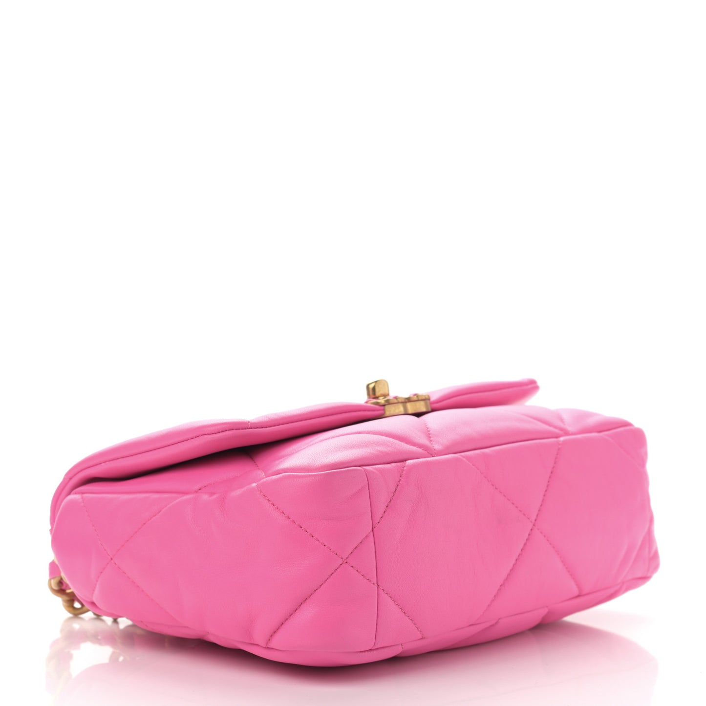 Lambskin Quilted Medium Chanel 19 Flap Pink