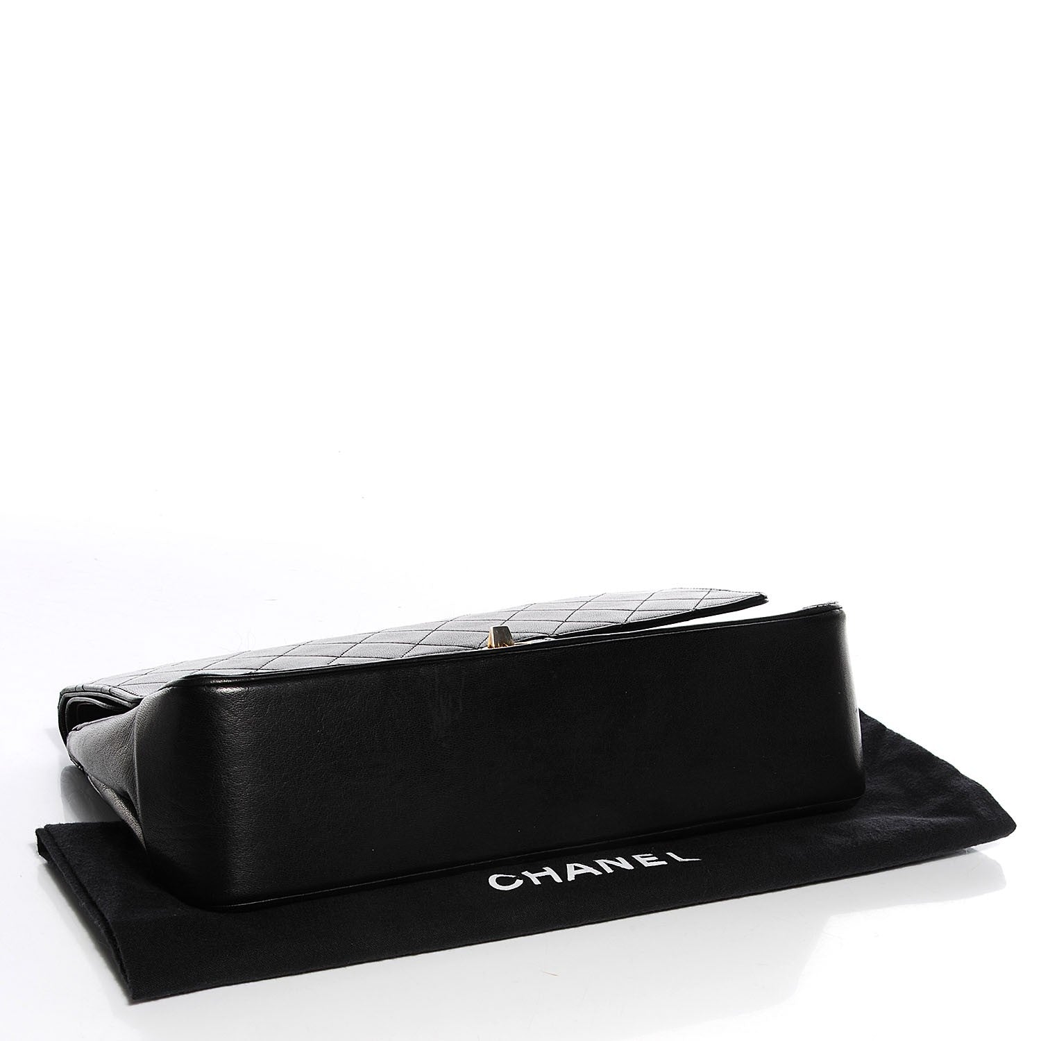 Chanel Lambskin Medium Mademoiselle Chain Double Flap Black 4 of 8