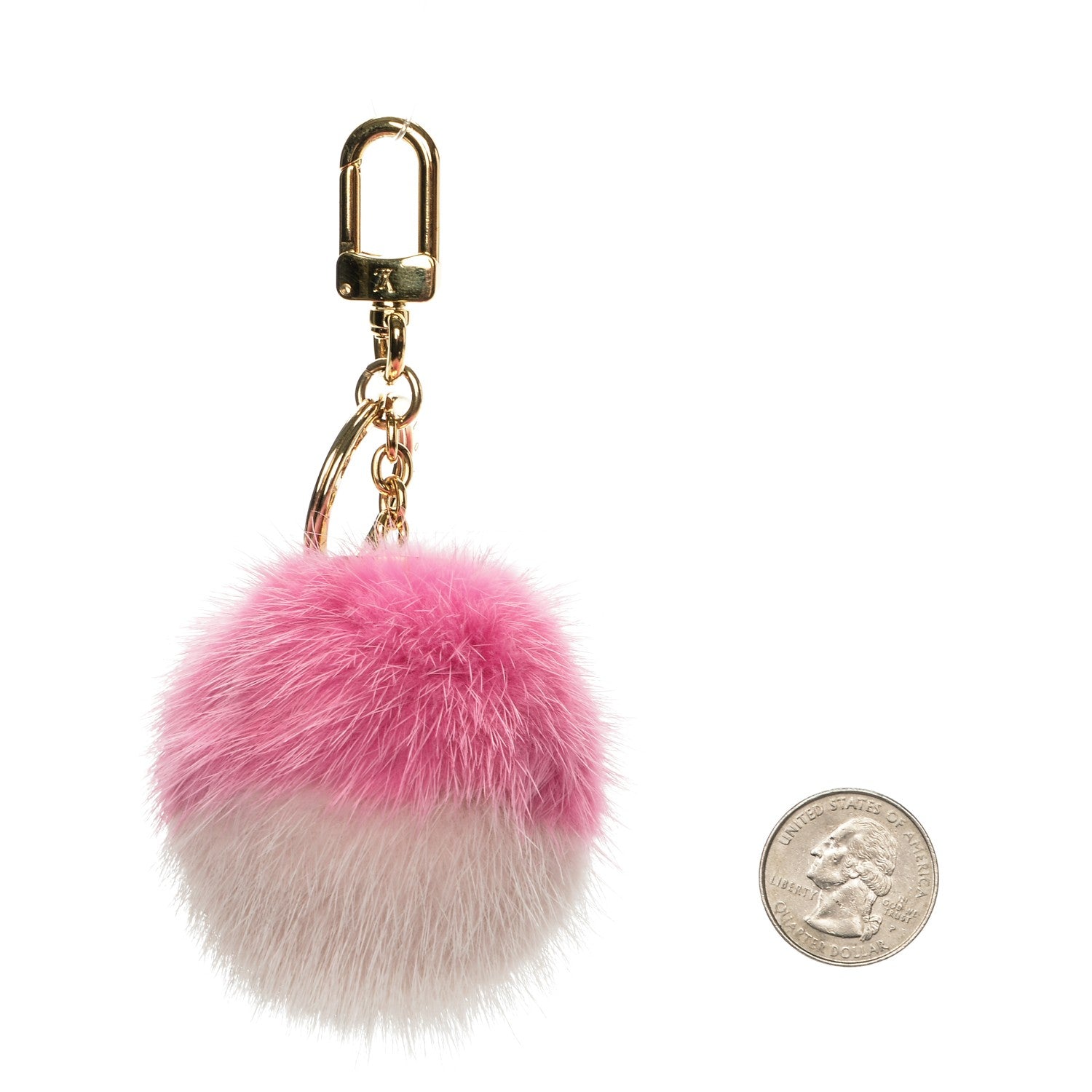 Louis Vuitton Mink Fluo Bubble Bag Charm Key Holder Pink 2 of 3