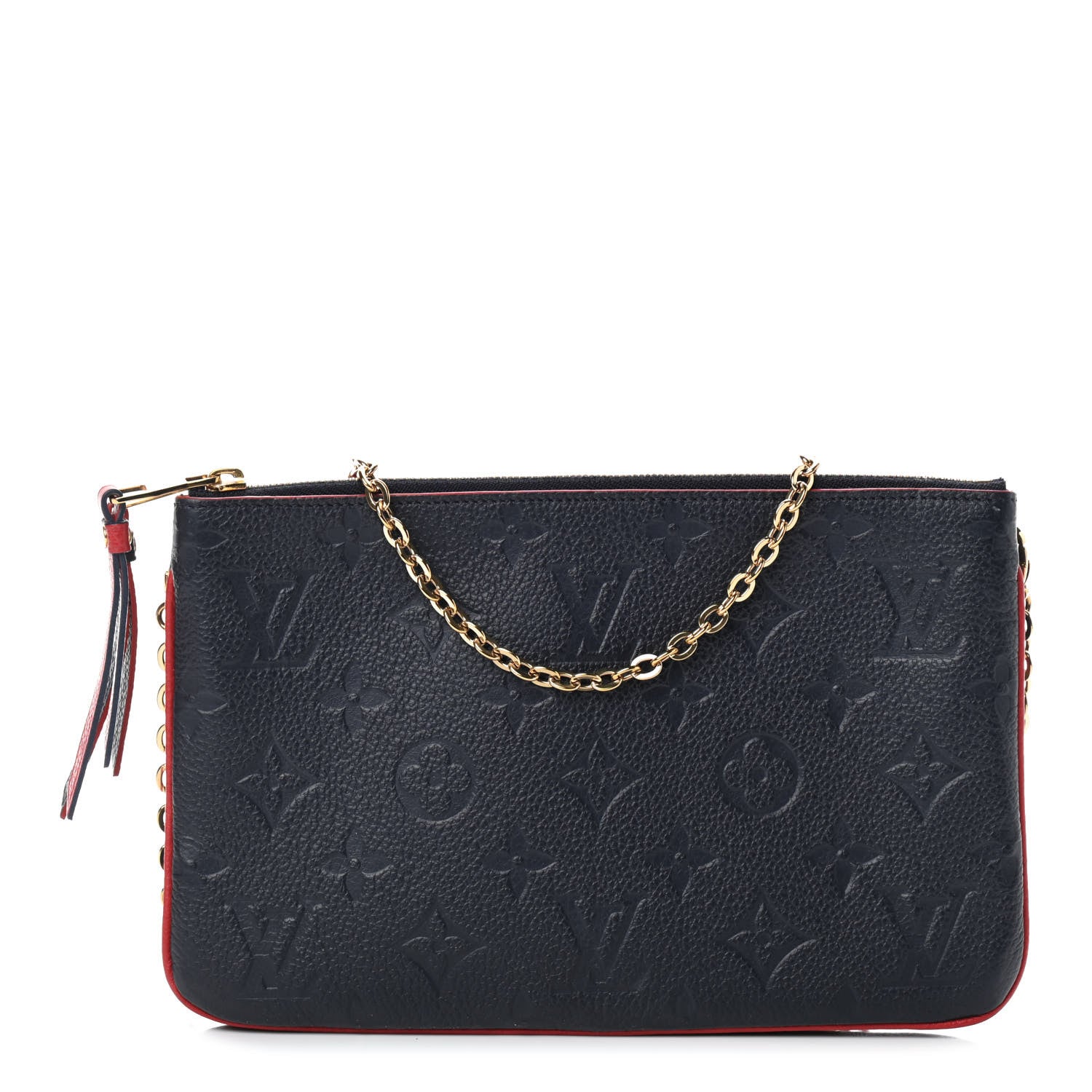Louis Vuitton Empreinte Double Zip Pochette Marine Rouge 1 of 8